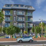 Строящийся четырехэтажный комплекс в Авсалларе