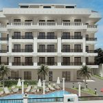 Новый комплекс на стадии строительства в районе Кестель, Аланья