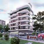 Стильный комплекс на стадии строительства в районе Махмутлар