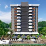 Квартира 1+1 без мебели в новом комплексе в Махмутларе