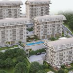 Строящийся элитный комплекс в районе Конаклы