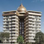 Строящийся комплекс с различными видами планировок в районе Газипаша