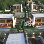 Комплекс двухэтажных вилл в районе Каргыджак