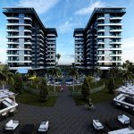 Стильный комплекс в процессе строительства в районе Авсаллар