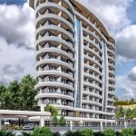 Новый проект с разными планировками квартир в Махмутларе